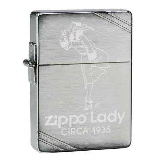 Zippo Custom Lighter   1935 Vintage Zippo Lady Ad Replica Logo