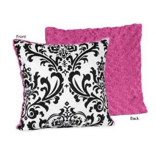 Queen Bed Skirt for Hot Pink, Black and White Isabella Bedding Sets by 