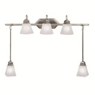 Kichler Lighting 5104AP Polygon 5 Light Bath Swag, Antique Pewter with 