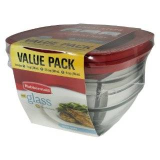 Rubbermaid 11 1/2 Cup Glass Food Storage Container with Easy Find Lid 