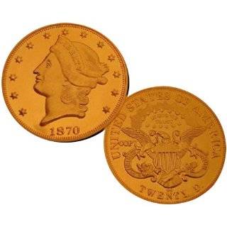  1849 $20 Liberty Double Eagle Gold PF70 Replica Coin 
