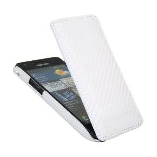 iTALKonline PREMIUM LEATHER WHITE Clip On Flip Case/Cover / Pouch For 