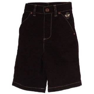  Baby and Toddler Boys Black Riveted Cargo Shorts Clothing