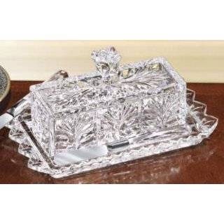 Fifth Avenue Crystal Essex Butter Dish with Cover  Kitchen 