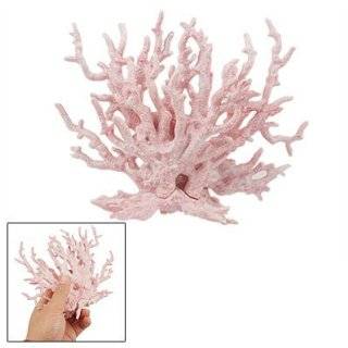 Aquarium Fish Tank Pink Coral Shaped Decoration Ornament