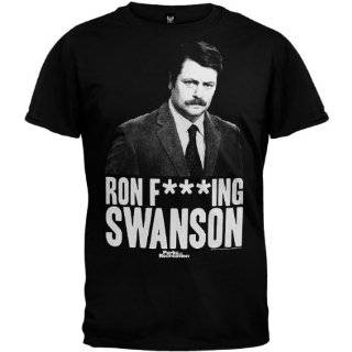Parks and Recreation Ron F***ing Swanson T Shirt, XL Parks and 