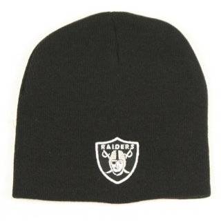 Reebok Oakland Raiders NFL Knit Hat Beanie Silver Tip  