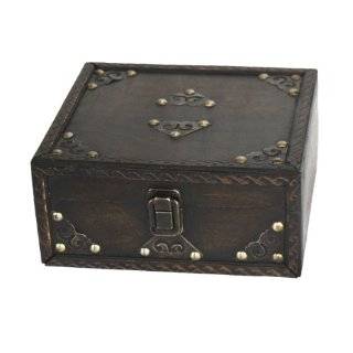  Wood Domed Treasure Chest Box 5 x 3 