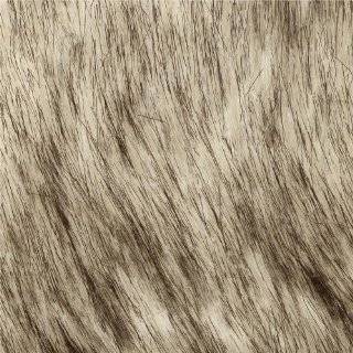58 Wide Faux Fur Russian Husky White / Black Fabric By The Yard