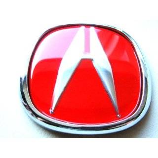  Acura Emblem Red 1 Pc Automotive