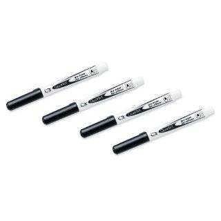   Point Dry Erase Marker, Fine Tip, Black, 4 Markers per Pack (659513Q