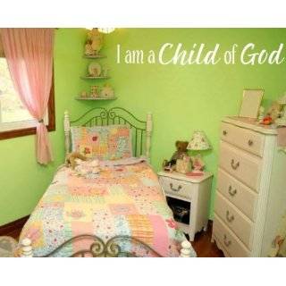 AM A CHILD OF GODWALL SAYINGS WORDS CHILDRENS ROOM RELIGIOUS 