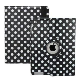  and White Polka Dot Pattern PU Leather Case For iPad 3 and iPad 2 