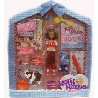 Holly Hobbie Clubhouse Girls Amy Morris Doll & Cheddar Figure