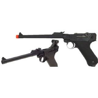 WE P08 Luger Airsoft Gas Blowback Full Metal WWII Pistol (8 Barrel 