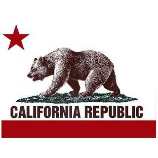 California State Flag California Republic Bear Flag Bumper Sticker 