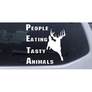 PETA People Eating Tasty Animals Hunting And Fishing Car Window Wall 