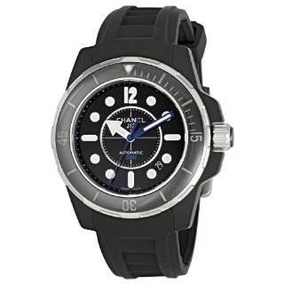  Chanel Womens H2561 J12 Black Rubber Strap Watch Chanel 