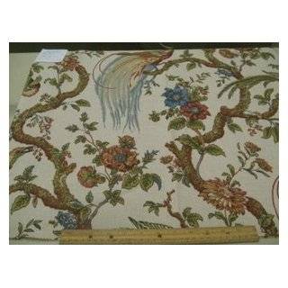  Wide Fabric Peacock Olana (Antique Gold background), Waverly Fabric 