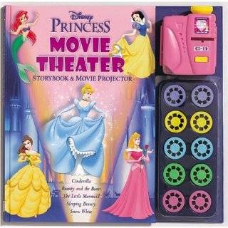  Disney Princess Movie Theater Story Book and Projector Set 