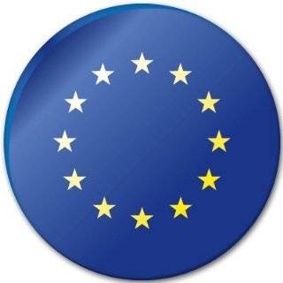  EU European Union Flag Car Bumper Sticker Decal Oval 