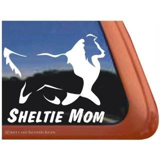  I Love My Sheltie Vinyl Window Decal Shetland Sheepdog Dog 