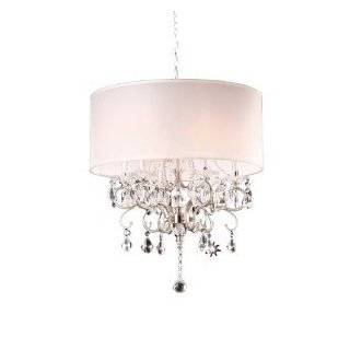  Fabric Shade Amere Crystal Chandelier