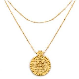  Garnet and amethyst necklace, Mandala Jewelry