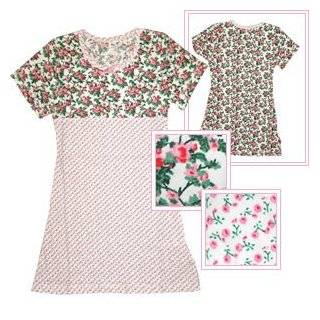 Claesens Girls Pink Flower Print Short Sleeved Dress