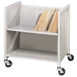Buddy Products Four Tier Medical File Folder Cart, Steel, 16 x 50.375 