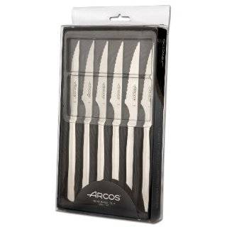 Arcos 7 Piece Forged Steak Knife Block Set, 4 Inch  