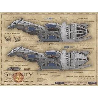   ) Serenity Movie Firefly Blueprints Reference Pack Spiral Bound Book