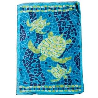  Guy Harvey Turtle Save our Seas Sea Towel (Blue) Sports 