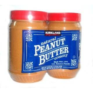 Kirkland Signature Natural Creamy Peanut Butter 2   40 oz. Jars
