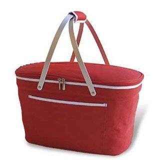 Picnic at Ascot Collapsible Basket Cooler in Apple 