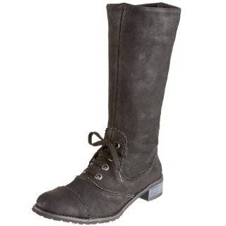  ALL BLACK Womens Suede Stud Boot Shoes