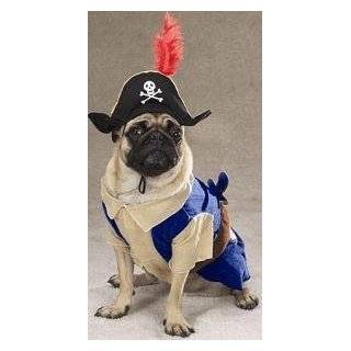 Zack & Zoey Pirate Pup Dog Halloween Costume with Hat & Feather Small
