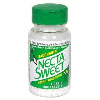 Necta Sweet Sugar Substitute Tablets, 1 Grain, 500 Count Bottle (Pack 