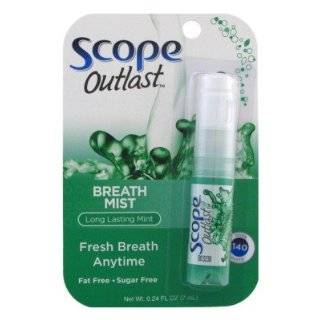  Scope Breath Mist Spray 0.24 oz. Long Lasting Mint (6 Pack 
