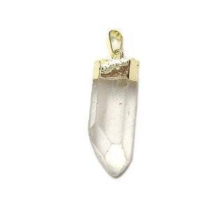  Quartz Crystal Pendant on Silver Mount with Starter 
