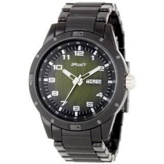  Sprout Mens ST3100BKBK Eco Friendly Black Bamboo Dial and 