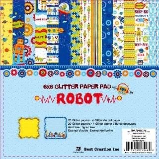   Robots Scrapbooking Paper and Accessories Kit Arts, Crafts & Sewing