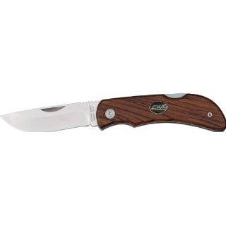 EKA Swede Knives 605604 Swede 8 Lockback Knife with Brown Rich Grain 