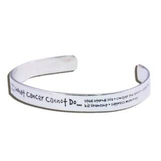 What Cancer Cannot Do Ring (with Cancer Cant Do Quote)   Stainless 