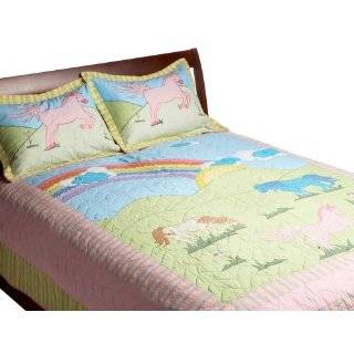 Pem America, My Pony Collection, Twin 2 Piece Quilt Set, Pink