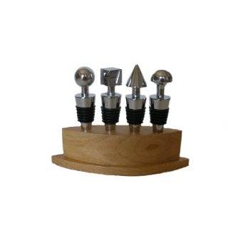    Mikasa Cheers Set of 4 Glass Bottle Stoppers