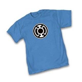 Officially Licensed DC Comics Blue Lantern Symbol T Shirt