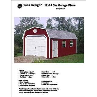  16 X 24 Car Garage/workshop Project Plans  Design #51624 