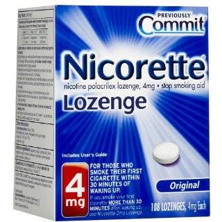  Nicorette Lozenge, Cherry, 4mg, 72 Count Health 