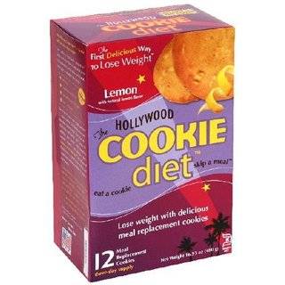 Hollywood Cookie Diet Meal Replacement Cookies, Lemon Cookies, 12 